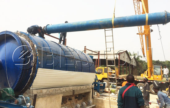 Beston waste plastic pyrolysis plant installed in Nigeria