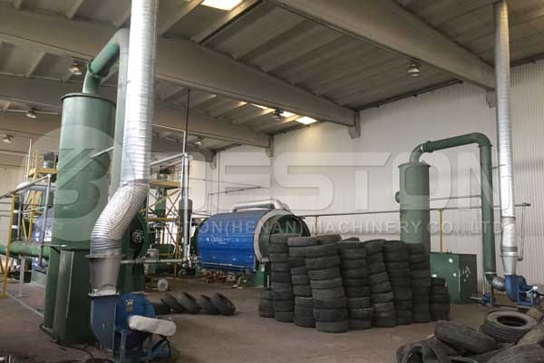 Tyre Pyrolysis Plant