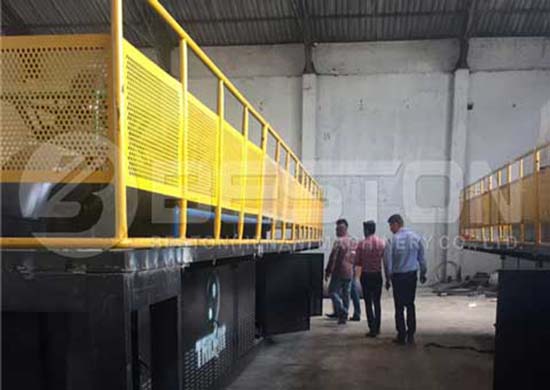 The pyrolysis plant